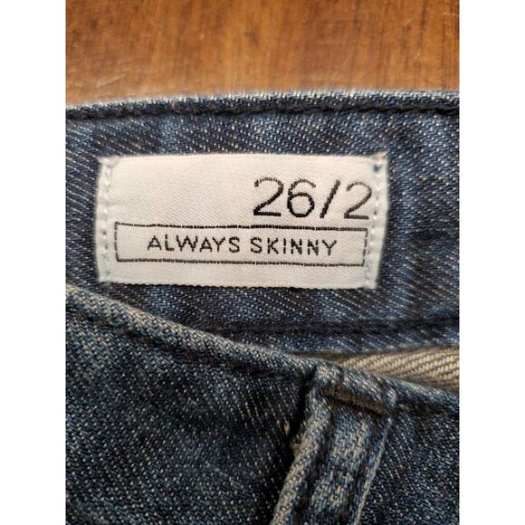 Women's Gap "Always Skinny" Jeans with Front Faux Zipper Pockets | Size 26/2 - Picture 9 of 11